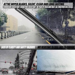 Premium Front Wiper Blades for Honda CR-V, Hyundai Elantra, Suzuki Swift,