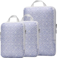 Compression Packing Cubes for Travel, Lightweight Luggage Organizers 3pc Set