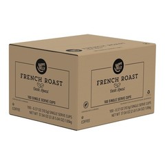 Happy Belly Dark Roast Coffee Pods, French Roast, Keurig 2.0 Compatible 100 ct