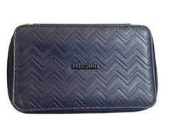 MISSONI Exclusive For DELTA Textured Limited Edition Navy Travel Zip Pouch