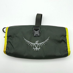 Osprey Hanging Travel Organizer Toiletry Bag Lime Green Gray Multi Pocket