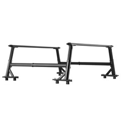 Truck Ladder Rack, 21-31.5 in Height, Adjustable Non-Drilling Aluminum Cargo Rac
