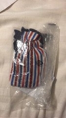 NWT J. Crew Travel Eye Mask in Striped Red White Blue H4008