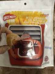 Saucemoto Dip Clip Car Sauce Holder (white) 2 Count