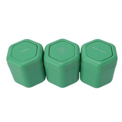 3pcs Magnetic Toiletry Containers Minimalist Aesthetic Portable Storage