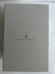 Brunello Cucinelli Brown Calf Leather Double Zip Toiletry Bag New In Box