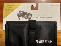 Miamica Power Trip Tech Travel Folio Organizer 14” X 7” Black New Stocking Stuff