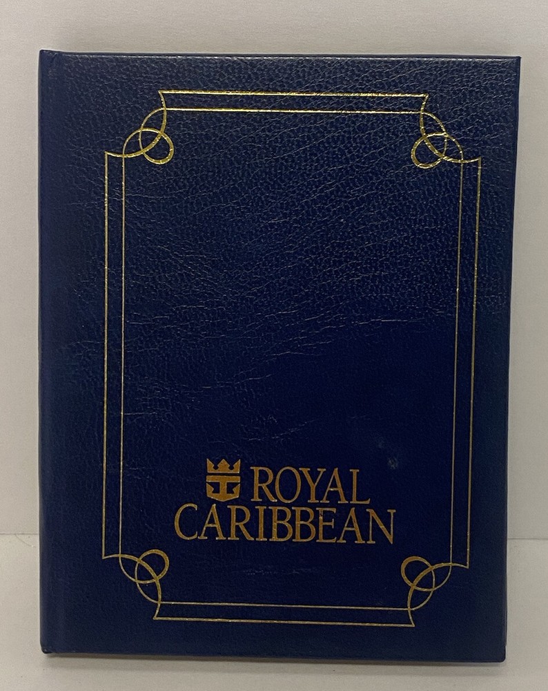 Royal Caribbian Pocket Address Book Blue 4&Prime; x 5&Prime; Tabbed Souvenir Handy Card List