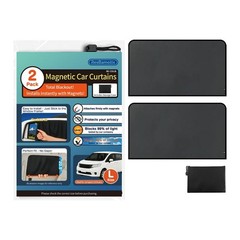 Magnetic Car Side Window Sun Shade, 2 Pack, Large（31.5&Prime;L x 20.5&Prime;W）x 2pcs Black