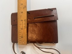 Travel Journal Diary, Refillable Kraft Pages, 6-Ring Binder Vegan Leather Unused