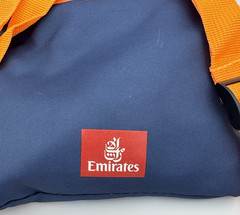 Emirates Kids Packable Backpack Airline Travel Bag Folds Into Pouch