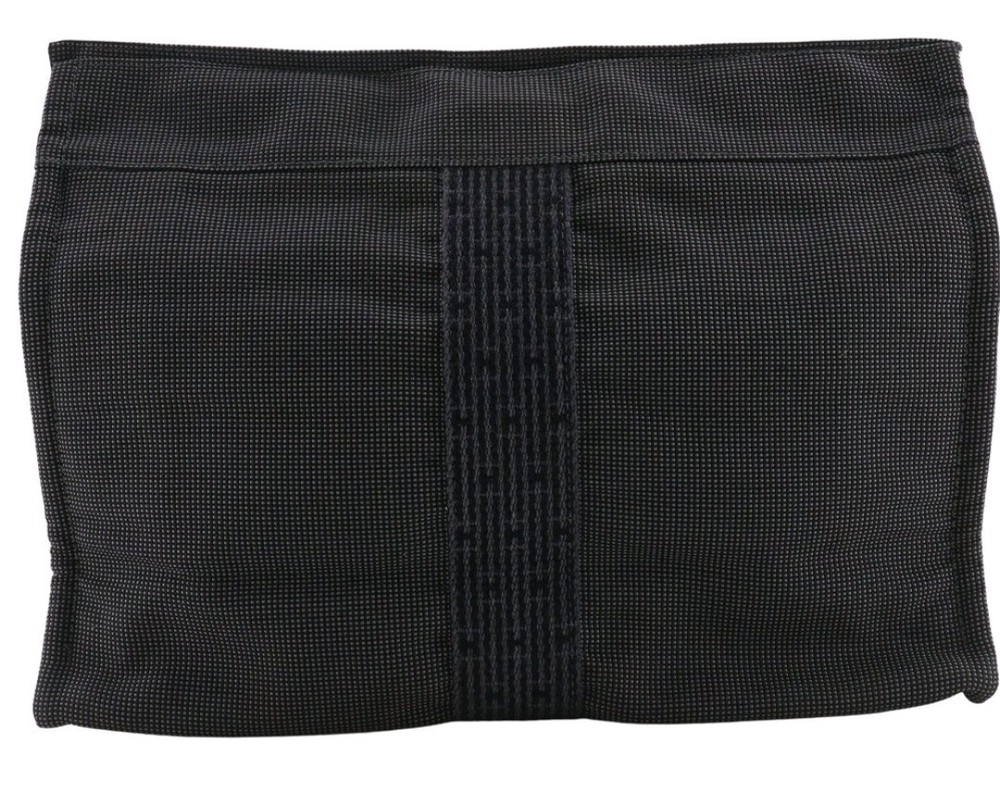 Hermès Herline Pouch MM Nylon Canvas Clutch Bag