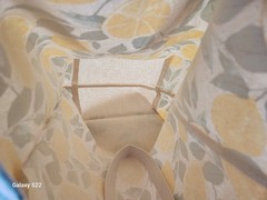 Boho Living Eco Friendly Reusable Lemon Leaves Tote Bag – 20&Prime; x 19&Prime; x 9&Prime; in