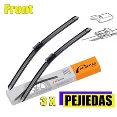 3 x OEM Wiper Blades, Replacement Wiper Blades for 24 « +17&Prime; +13 » ( set of 3 )
