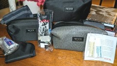Tumi for Delta Airlines Amenity Kits Lot 3 Unused Kiehls Malin Goetz Travel Bags