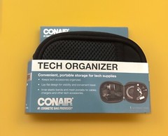 CONAIR – Tech Organizer for Storage Cables and Chargers 3 Compartments To Store