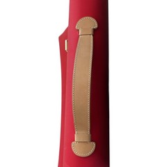 Rudi Rabitti Collections Made In Italy Leather Trim Computer Doc Travel Case Red