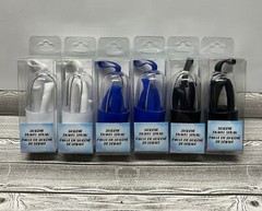 6 Pack-Reusable Silicone Travel Straws w/Case & Cleaning Brush – New Sealed