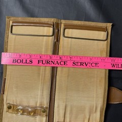 Vintage Rolf&rsquo;s Faux Leather Tie Valet / Case For Ties Brown Missing Hook 14×5