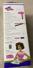 Travel Hair Essentials Kit Gift Set (pink)