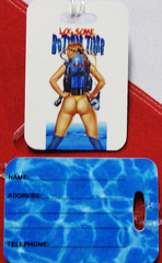 LOG SOME BOTTOM TIME Luggage tags scuba diving equipment snorkel fun travel gift