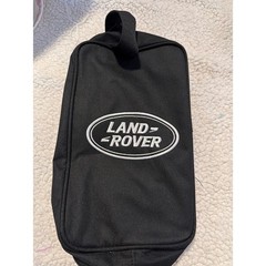 Land Rover Black Canvas Utility Bag Embroidered Logo Pouch Travel Case