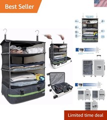 Expandable Stow-N-Go XL Hanging Shelves – Mobile Organizer for Effortless Travel