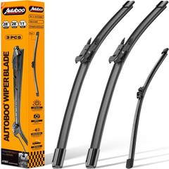 28&Prime;+28&Prime; Windshield Wipers with 11&Prime; Rear Wiper Blade Replacement for Ford Esca…