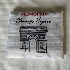 Monoprix Champs Elysees Arc de Triomphe White Black Red Shopping Grocery bag