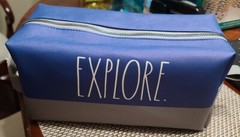 Rae Dunn Toiletry Bag Explore size 10.5×5×5 in