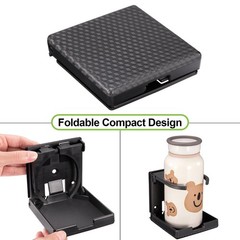 Spurtar 2pcs Boat Cup Holder Suitable for 100 × 100 × 23 mm, Black-Upgraded