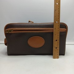 Vintage Sears Brown Toiletry Shave Travel Bag 10&Prime;x6&Prime;x5&Prime;