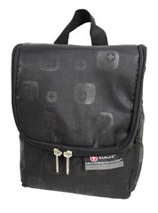 Wenger Swiss Gear Hanging Accessory Bag Black With 2 Drawstring Bags 9.5&Prime;x7&Prime;x3&Prime;