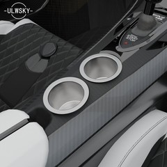 2Pcs Drop-in Cup Holder,304 Stainless Steel Automotive Silver,2pcs, Silver