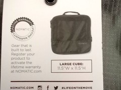 NOMATIC Large Compression Packing Cube Black Travel Organizer