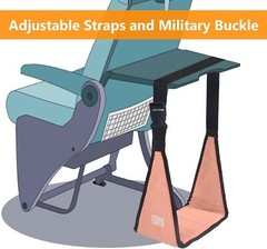 Airplane Footrest No Feet Clashing Support Design Portable Foot Hammock Peach