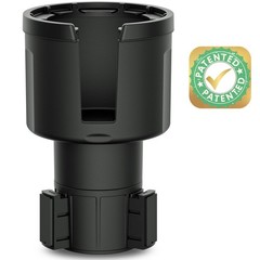 Swigzy Car Cup Holder Expander Adapter Holds 18-40 oz (Standard Base), Black