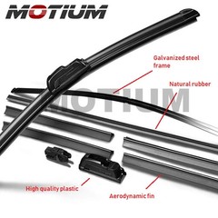 Windshield Wiper Blades All Season Premium 24in 20in Pair Front Auto