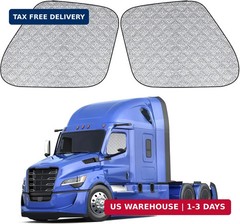 Side Window Sun Shade for Freightliner Cascadia 2008-2017, Custom Fit 210T Refle