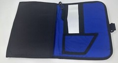 L.L. Bean Travel Bag Black Blue Nylon Hanging Tri-Folding Shower Caddy Organizer