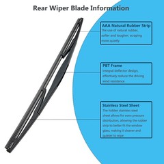 Rear Window Wiper Arm & Blade Replacement for Honda CR-V 2007-2011, Acura MDX…