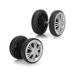 Zoofen 8 Pcs Luggage Replacement Wheels 55 x 12mm Double Luggag… Fast USA SHIP