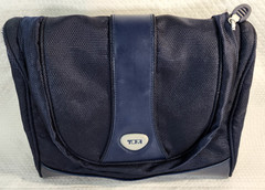 Tumi T-Tech Deluxe Hanging Toiletry Bag Travel 11.5” X 9.25&Prime; Blue