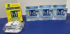 TravelJohn Jr. Disposable Urinal Bags For Children & Partial Box For Adults