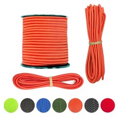LUYADIN 1/4&Prime; x 32&prime; Marine Grade Bungee Cord Elastic Shock x 32&prime;, Orange