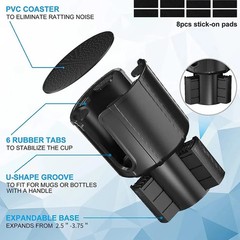Car Cup Holder Expander Extender Adapter for Yeti Hydro Flask Large Bottles Mugs