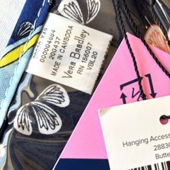 NWT VERA BRADLEY Hanging Accessory Organizer Butterfly By MSRP $50