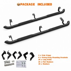 2PCS 4 Inch Running Boards Side Steps Fit Toyota Tacoma 2005-2023