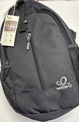 WATERFLY CROSSBODY SLING BACKPACK TRAVEL BAG-NEW WITH TAGS-CHARCOAL GRAY