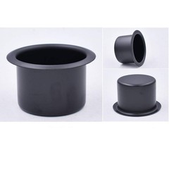 2Pcs Metal Sofa Recliner-Handles Cup Holder Insert 80mm*60mm, black